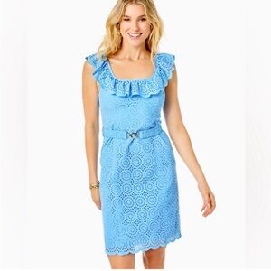 NWT Lilly Pulitzer Ryann Eyelet Shift Dress Size 0
